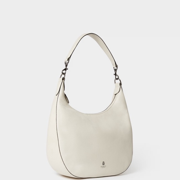 The Aspen Leather Crescent Bag in Ivory - Picture 10 of 12
